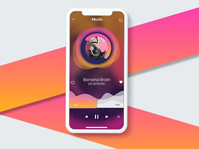 Music player screen colorful design music app music player ui music playr ui ui design
