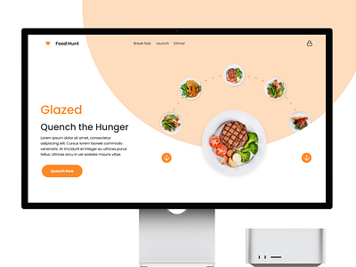 Food Hunt animation branding design figma food graphic design illustration logo motion graphics typography ui ux vector website