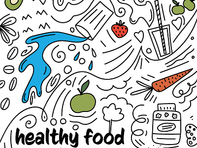 abstract illustration of proper nutrition, wholesome nutrition sports