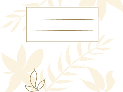 gentle card with flowers in place for a signature golden