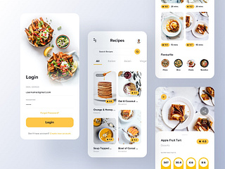 Recipes App by Johnny Kyorov on Dribbble