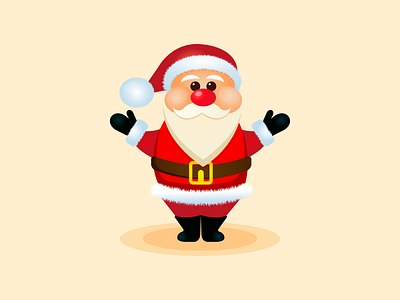 Santa Claus card christmas graphic design illustration new year santa claus vector
