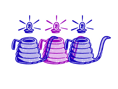 Kettle Characters character color design illustration repetition