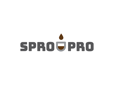 Spro Pro Logo bold coffee espresso illustrator logo minimal typography vector