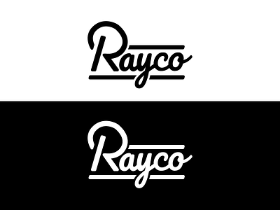 Rayco Logo Concept design handlettering illustration lettering logo logotype monoline monoline logo typedesign typography vector wordmark