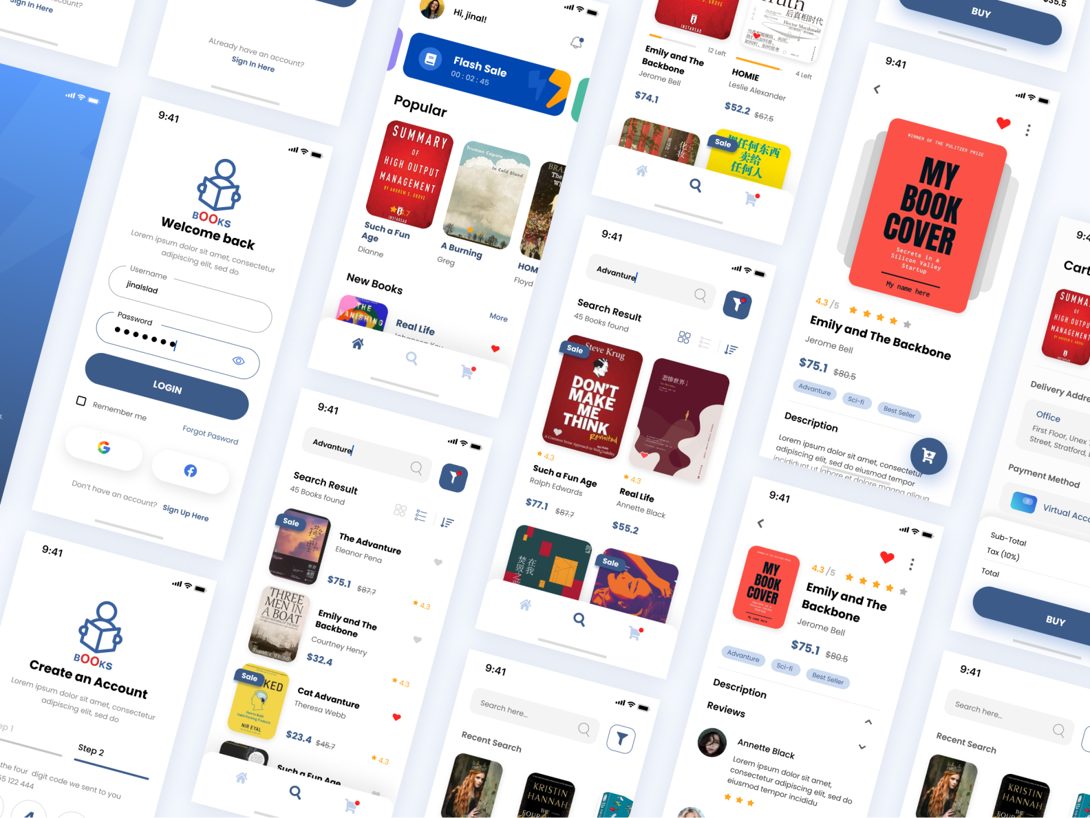 Books - Book store app design by Sharwar Hossain on Dribbble