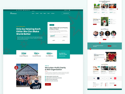 DoNation - Charity & Donation Landing Page