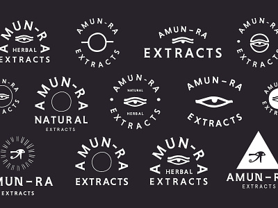 Amun-Ra blackandwhite illustration logo reilly sauer type typography weed