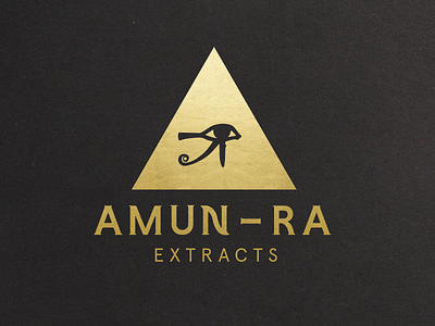 Amun illustration logo typography weed