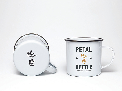 Nettle illustration mockup nettle tea typography