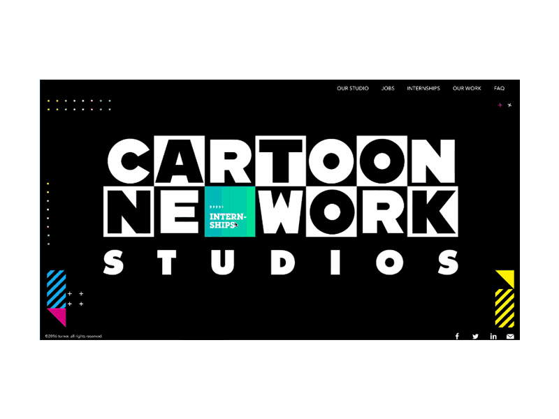 Cartoon Network Studios cartoon landing network page studios