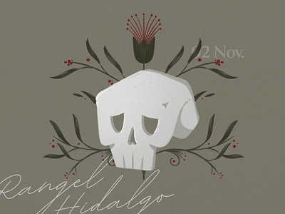 Day of the dead - Rangel Hidalgo day of the dead drawing illustration mexico nature november skull