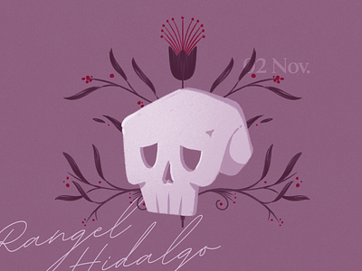 Day of the dead - Rangel Hidalgo color test design drawing illustration mexico nature skull tradition