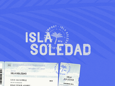 Isla Soledad - Shortfilm airline blue boarding pass island maldives movie movie title ocean shortfilm ticket title