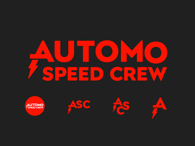 Automo Speed Crew branding adobe adobe illustrator apparel automo automotive badge brand brand design brand identity branding branding design car cars clothing design ecomm ecommerce graphic design icon logo