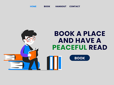 Landing Page for Peace reads - Day 3 app branding dailyui design graphic design illustration logo ui ux vector