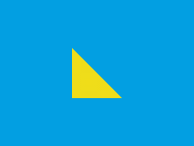 Triangle On Blue