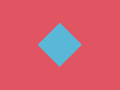 45 Degrees blue minimal pink red rotate shape square