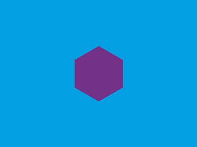 Hexagon on Blue blue color hexagon minimal purple shape