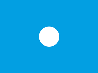 Single White Circle blue circle color minimal shape white