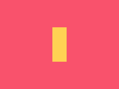 Tall Rectangle color minimal palette pink rectangle scheme shape tall yellow