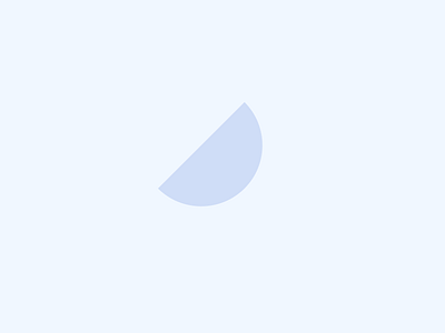Subtle blue circle gray half minimal shape subtle tilt