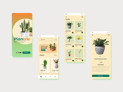 Design Plants Shop Mobile App graphic design mobileapp newdesign ui uidesign uiuxdesign userexperience userinterface uxdesign