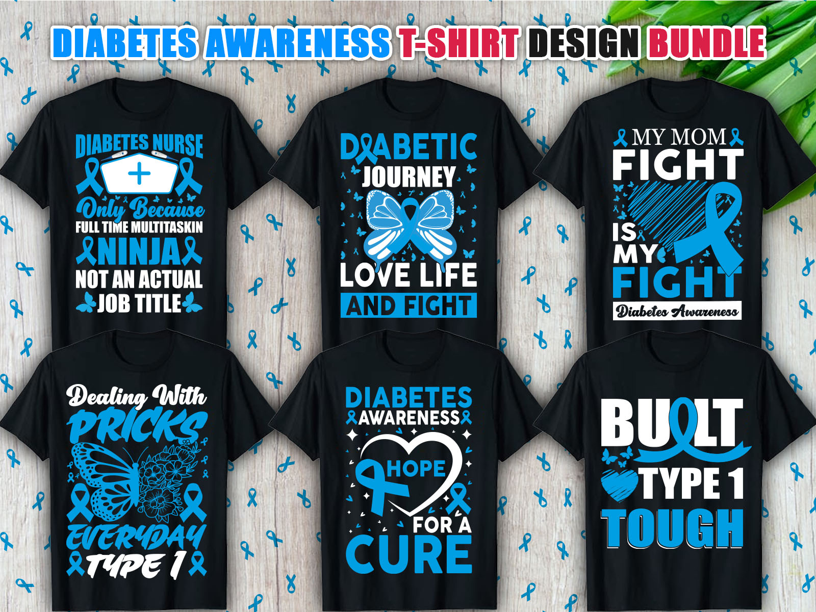 “Diabetes Awareness T-shirt Design” by Merchamena on Dribbble