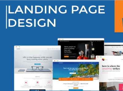 Landing page websites graphic design logo ui web design website