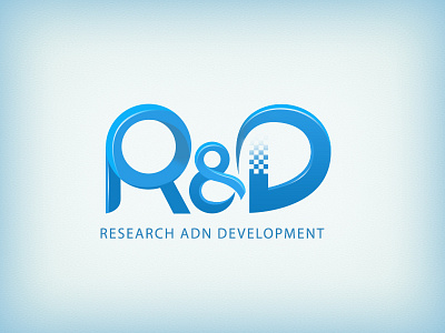 R&D logo development logo rd research sign typeface