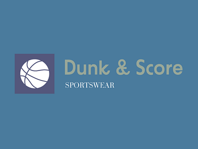 Dunk & Score, Sportswear branding graphic design logo logo design
