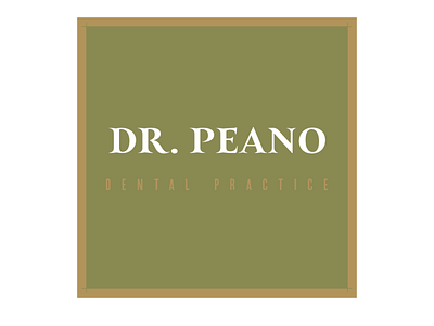 Dr. Peano, Dental Practice branding graphic design logo logo design