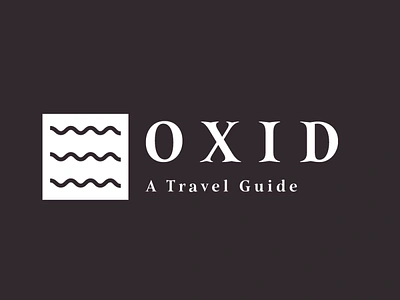 Oxid, A Travel Guide branding graphic design logo logo design