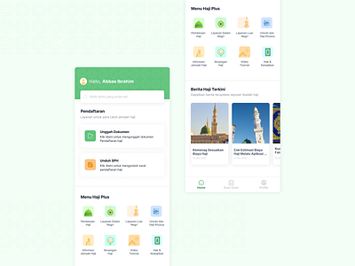 Hajj App android app dailyui design homepage design indonesia landing page mobile mobile app ui ux