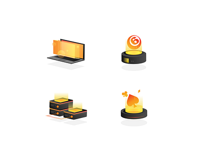 2.5D icon 2.5d design flat icon illustration ui