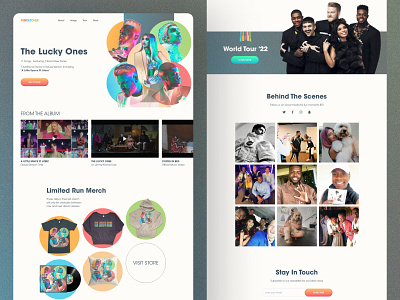 Pentatonix — Website Concept branding design graphic design musician pentatonix ui ux web web design