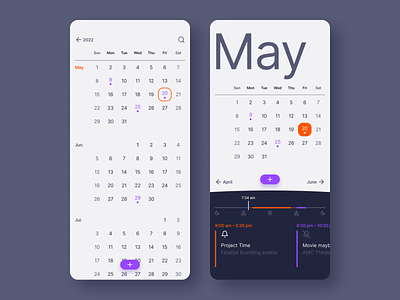 Calendar app calendar dailyui planner ui ux