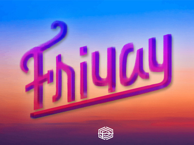 FRIYAY digital lettering type typography