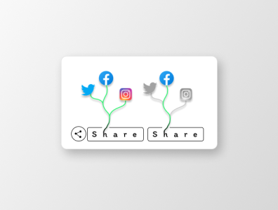 Daily UI 010 buttonicon challenge dailyui day day10 design icon social share ui ux