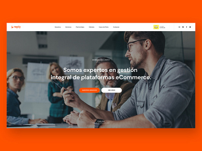 Reply - Home Page Web Design design graphic design product design ui ux web design