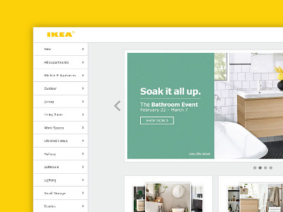 IKEA Redesign || Web Design Concept ikea modern redesign ui ux