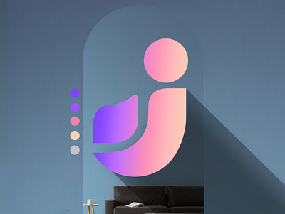 i home furniture logo - brand identity app branding design graphic design illustration logo typography vector