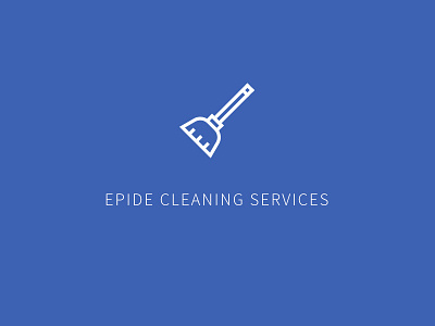 Epide Dribble broom cleaning design illustration logo mark shape simple vector