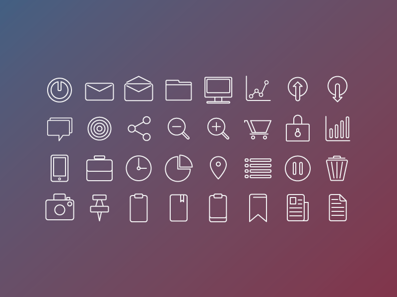 Business Icons by Daryl Martens on Dribbble