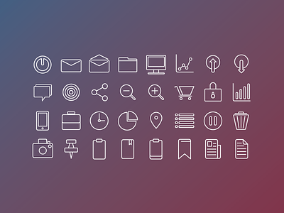 Business Icons business glyph icon icons line minimal pack simple stroke
