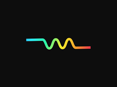 WM - Letter Logo Abstract Gradient