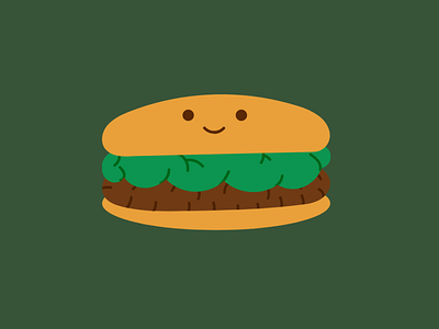 HappyBurger design graphic design illustration logo ui vector