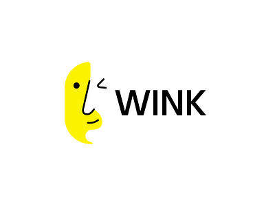 Wink Logo Mark design graphic design illustration logo vector