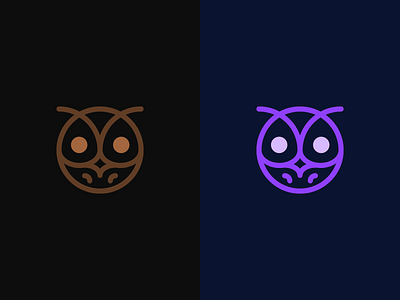 Abstract Owl Logo Mark