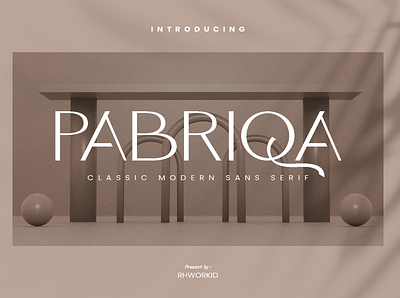 Pabriqa - Classic Modern Font classic classic font design font font sans serif modern modrn font sans serif typography